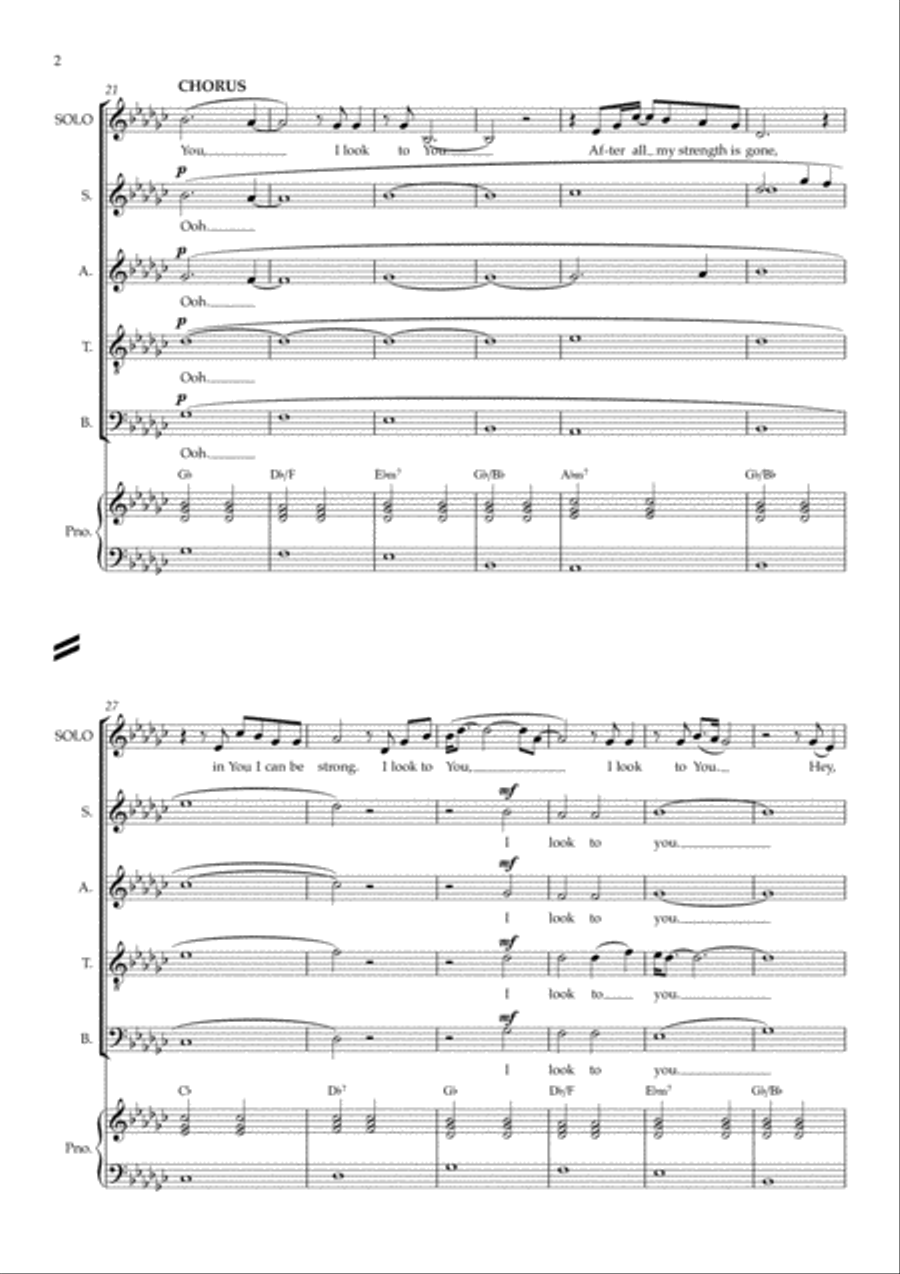 I Look To You I Look To You 4-Part scores gallery preview page 2