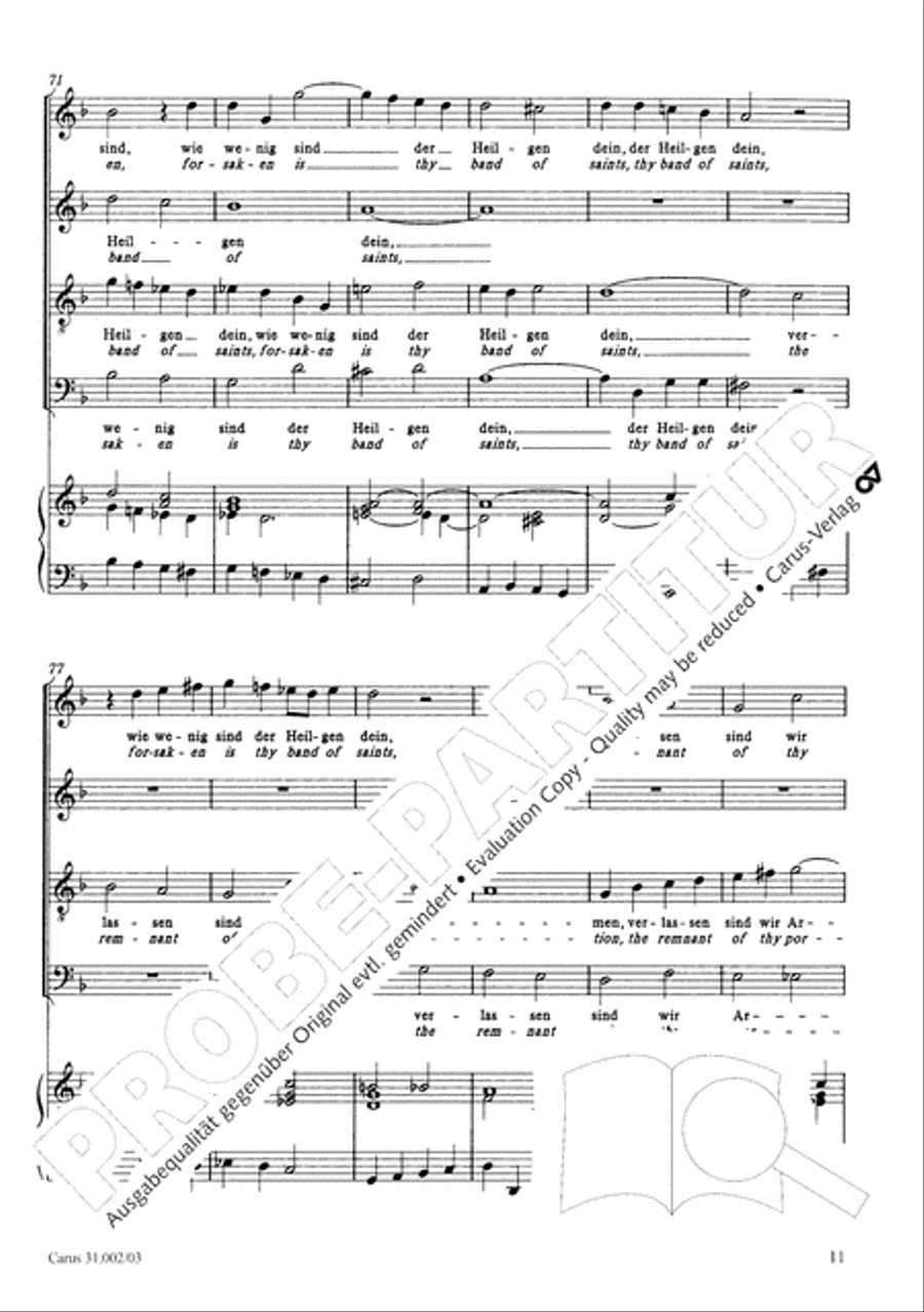 O God, from heaven look on us (Ach Gott, vom Himmel sieh darein) ATB scores gallery preview page 12