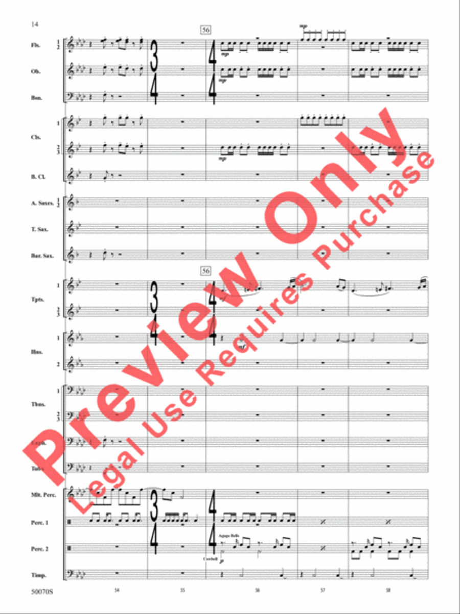 Fantastic Beasts -- The Secrets of Dumbledore Concert Band scores gallery preview page 15