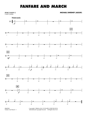 Fanfare And March - Percussion 2
