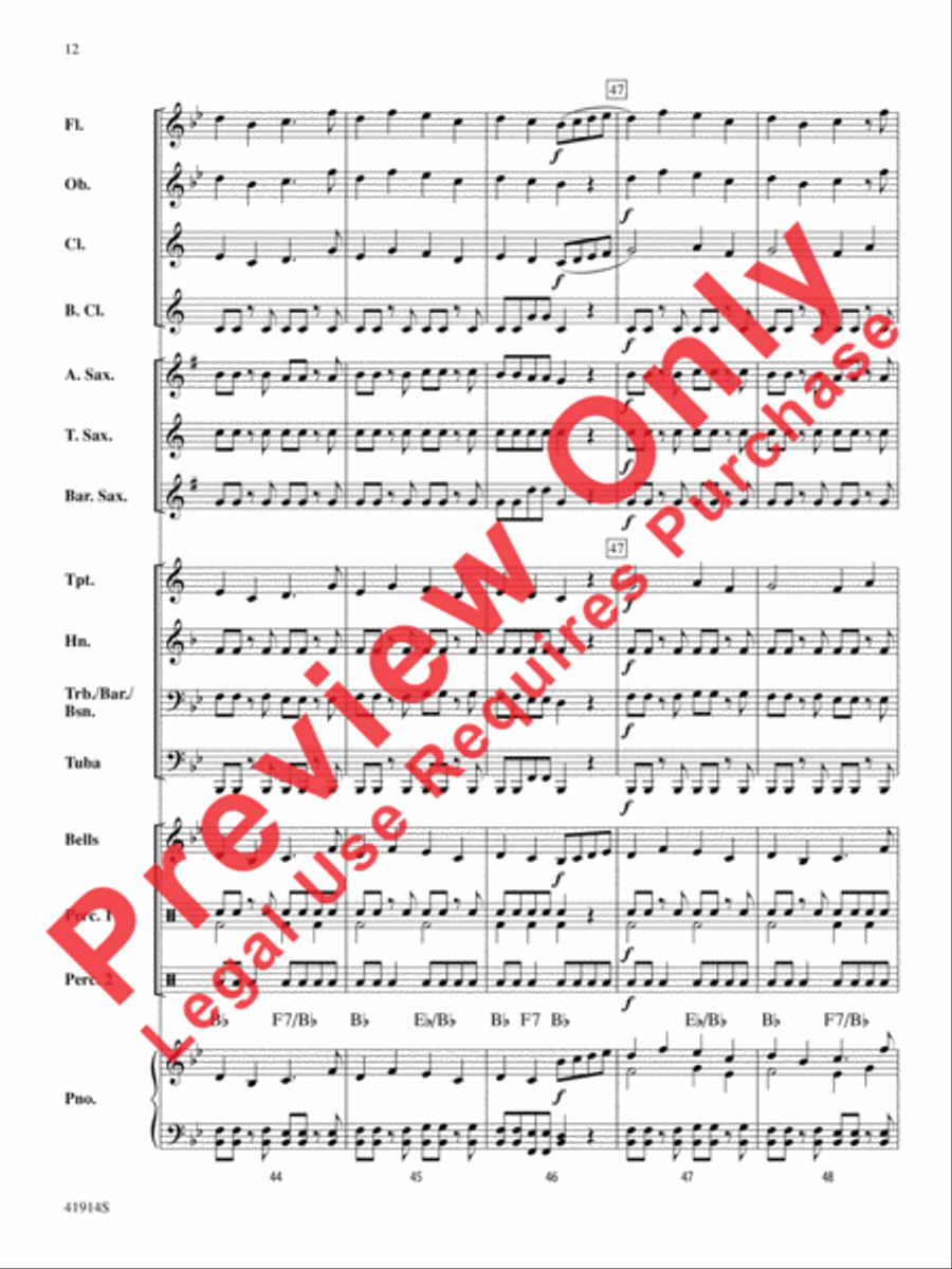 Presto! Concert Band scores gallery preview page 13