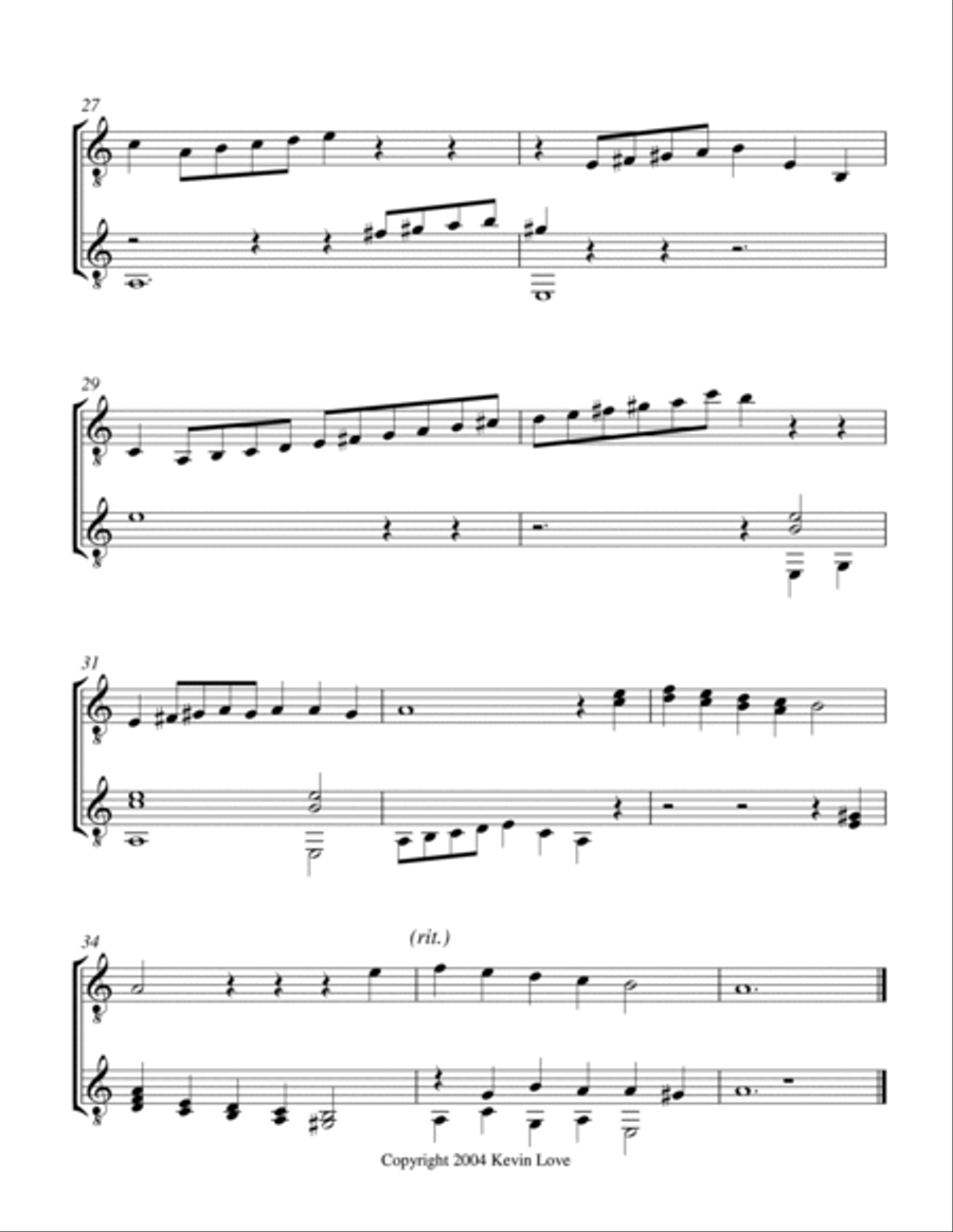 Duelling Vihuelas 1 - 3 (Guitar Duo) - Score and Parts Classical Guitar scores gallery preview page 3