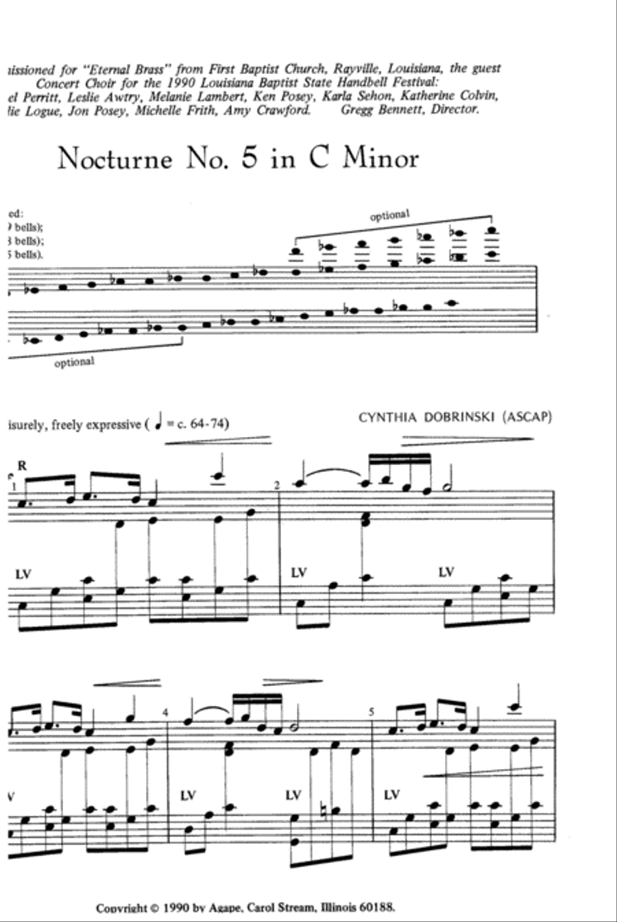 Nocturne No. 5 in C Minor 5-Octaves scores gallery preview page 9