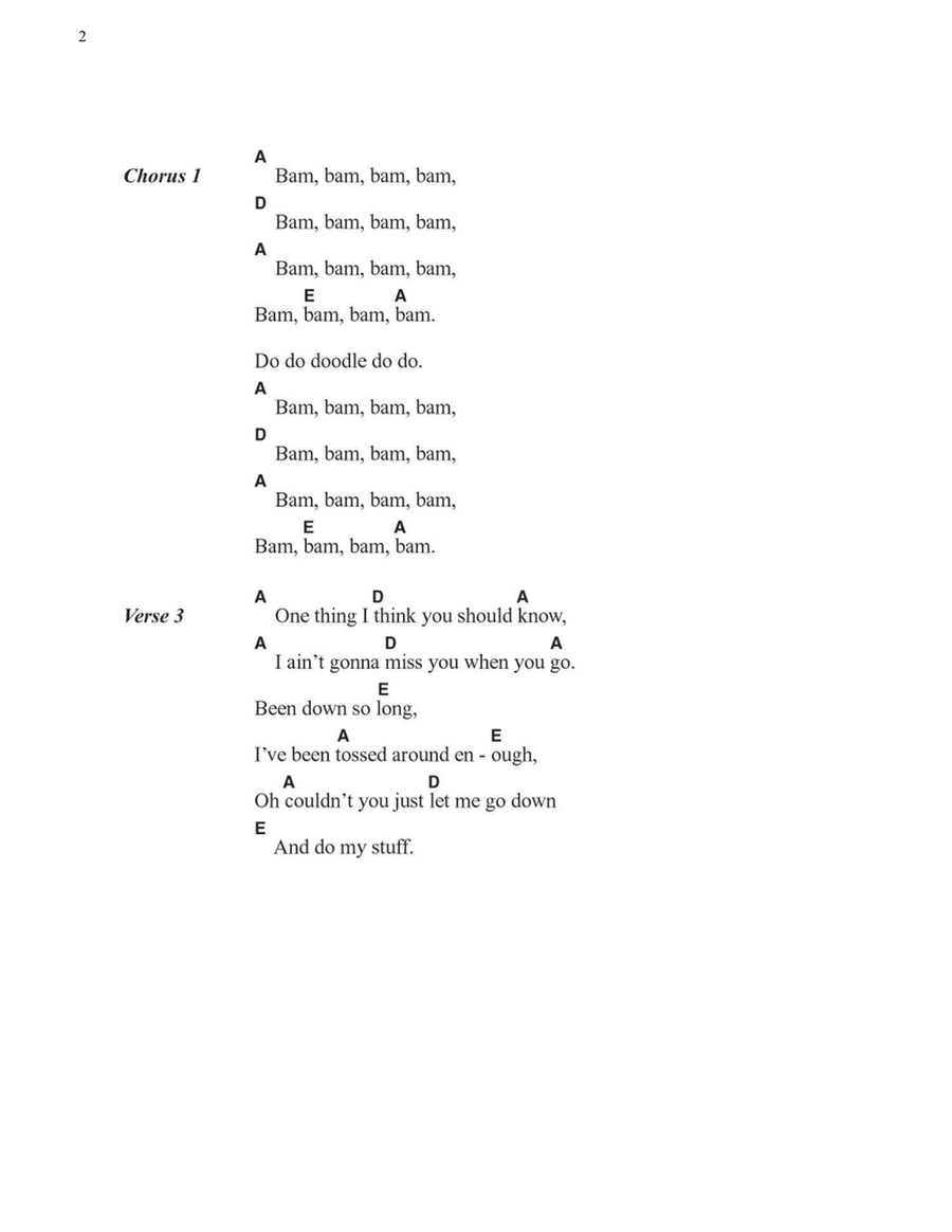 Second Hand News Easy Guitar scores gallery preview page 2