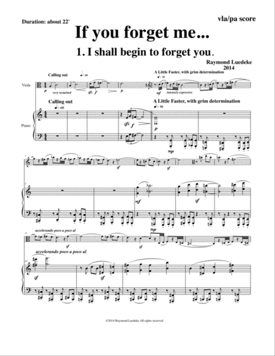 [Luedeke] If You Forget Me... (Viola and Piano) Piano scores gallery preview page 4