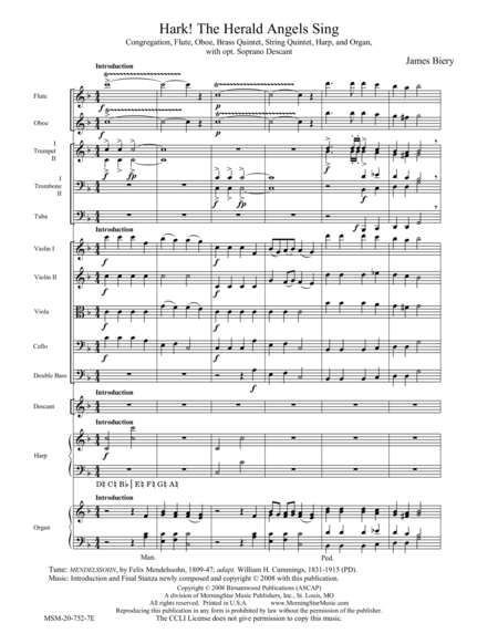 Hark! The Herald Angels Sing (Mendelssohn) (Downloadable Orchestral Version) image number null