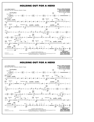 Book cover for Holding Out For A Hero (arr. Conaway & Finger) - Aux. Percussion 2