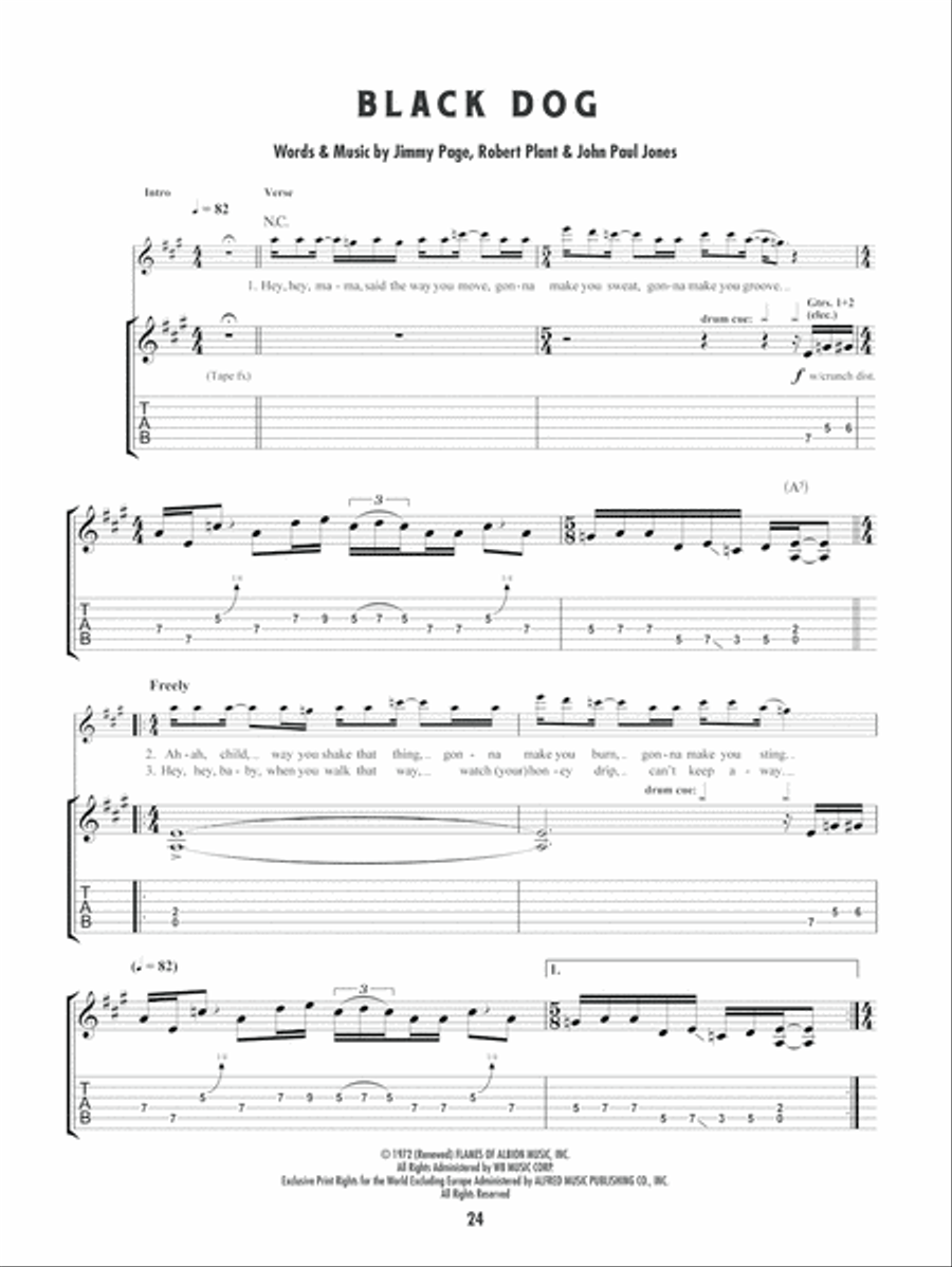 Led Zeppelin -- Celebration Day Electric Guitar scores gallery preview page 4