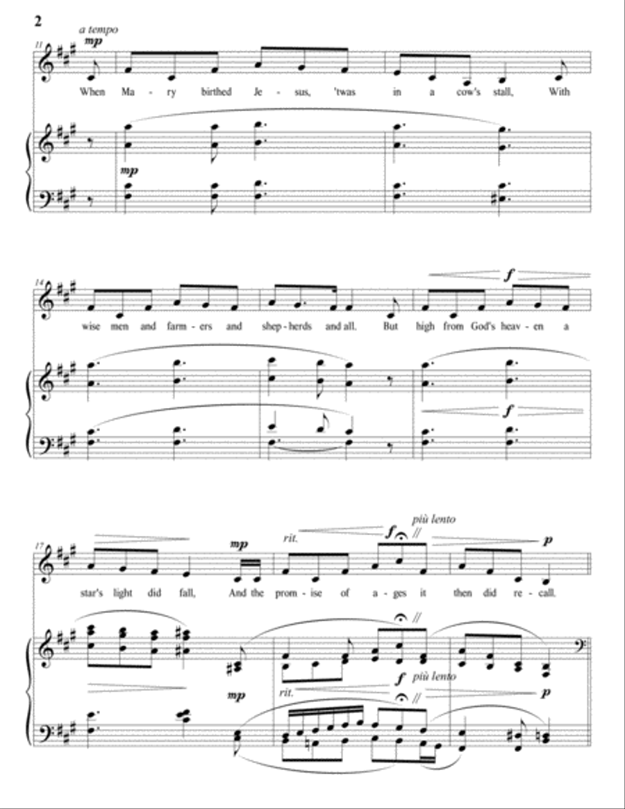 I Wonder As I Wander Voice scores gallery preview page 3