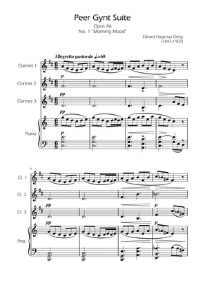 Morning Mood - Clarinet Trio w/ Piano