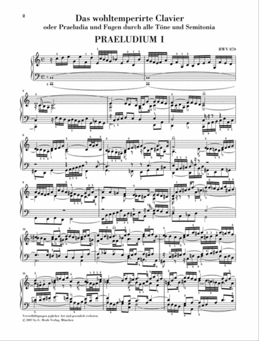 The Well-Tempered Clavier – Part II, BWV 870-893