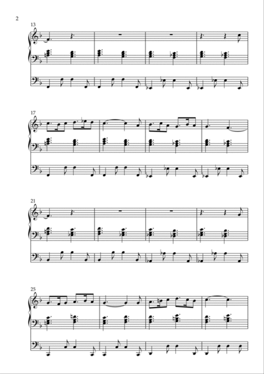 Communion on Nun danket alle Gott, Op. 166 (Organ Solo) by Vidas Pinkevicius Organ Solo scores gallery preview page 2