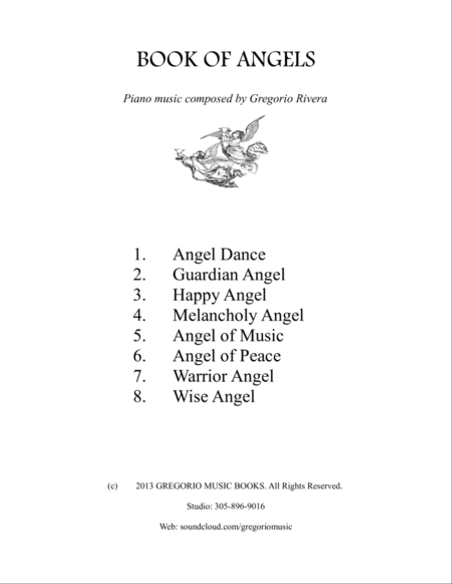 Book of Angels Piano Solo scores gallery preview page 1