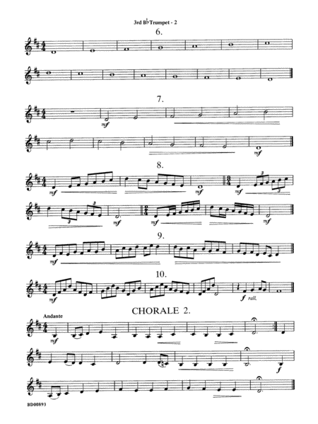 Belwin "Warm-Ups" for Symphonic Band: 3rd B-flat Trumpet