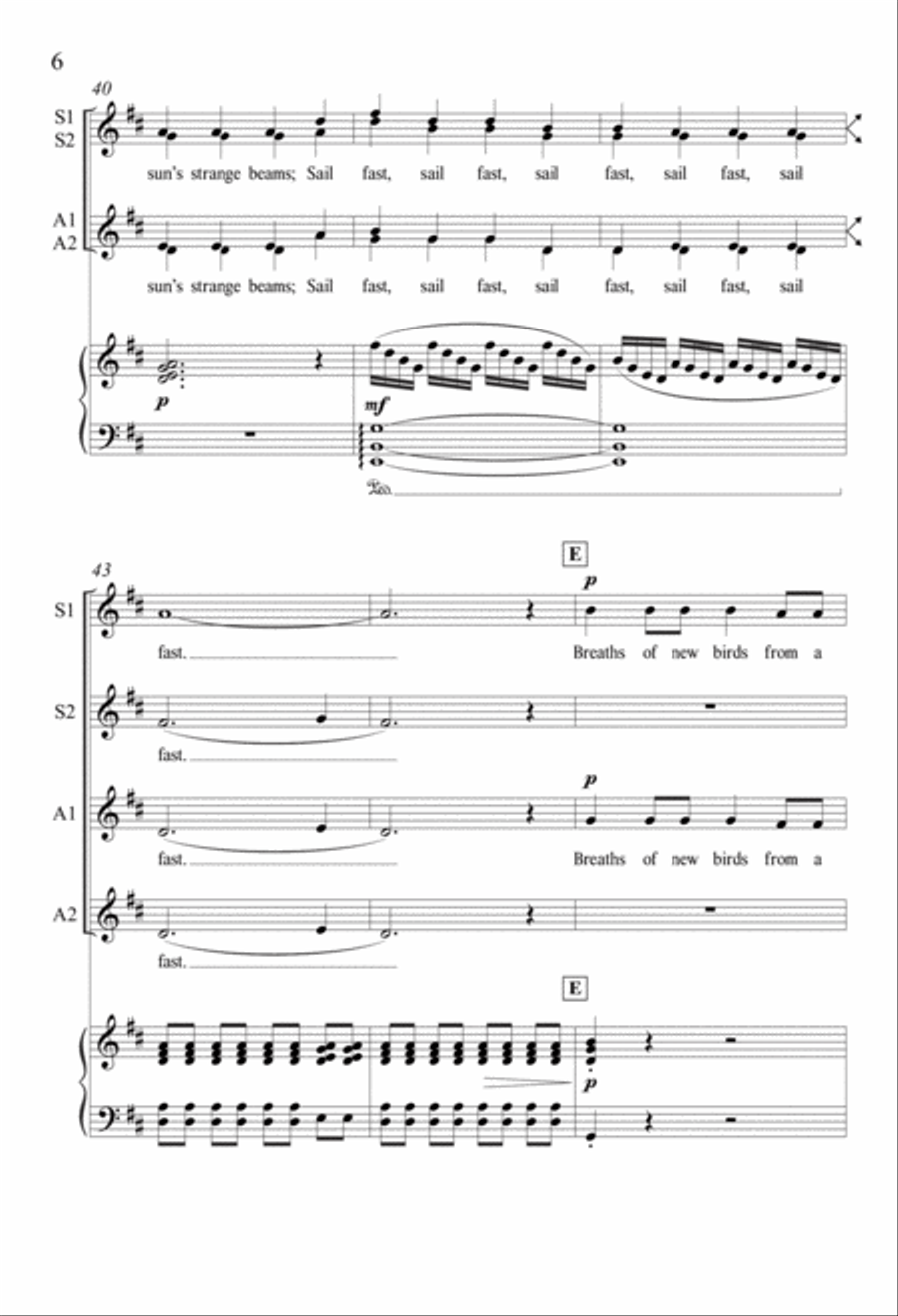 A Song of the Future SSAA scores gallery preview page 5