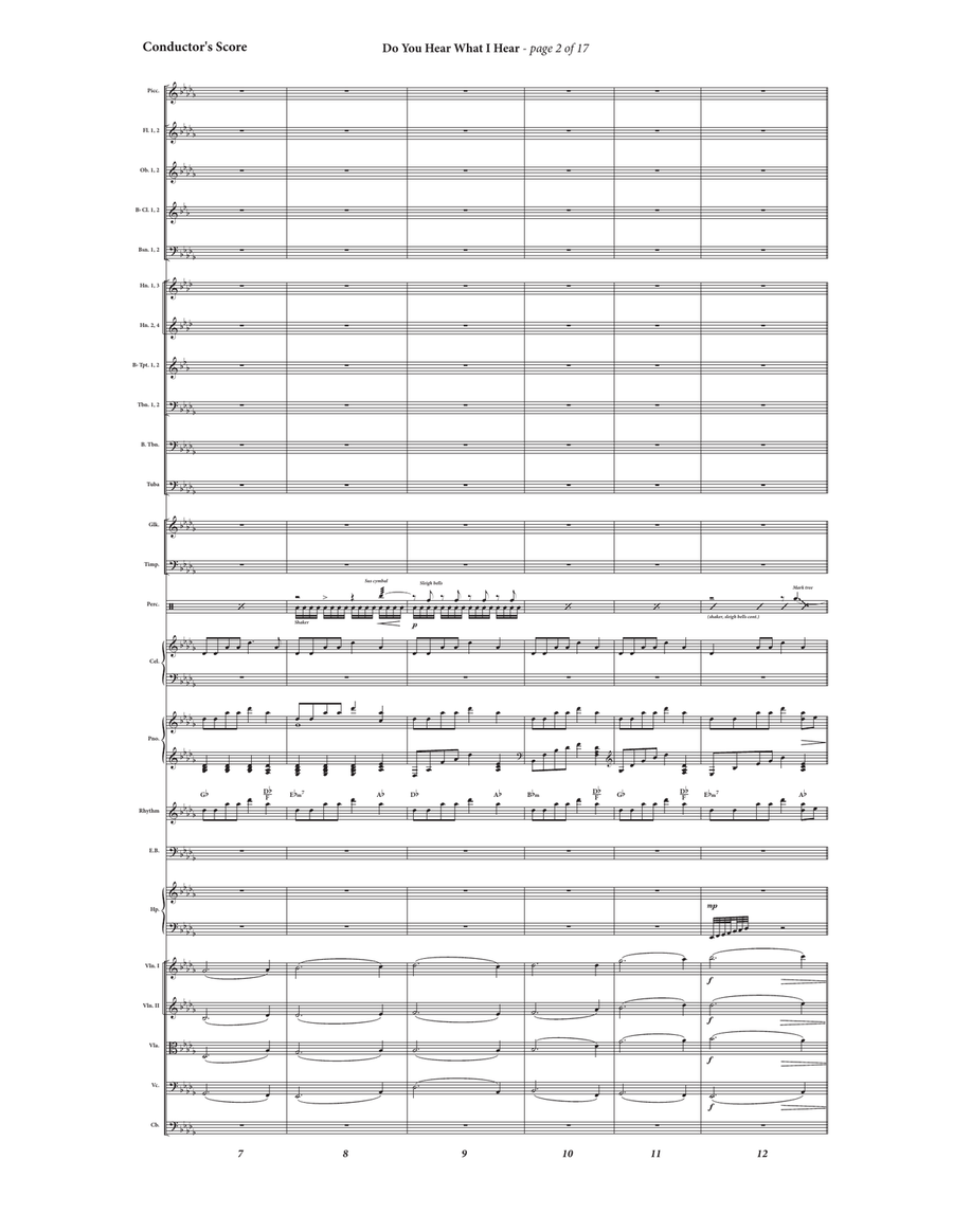 Do You Hear What I Hear Full Orchestra scores gallery preview page 5