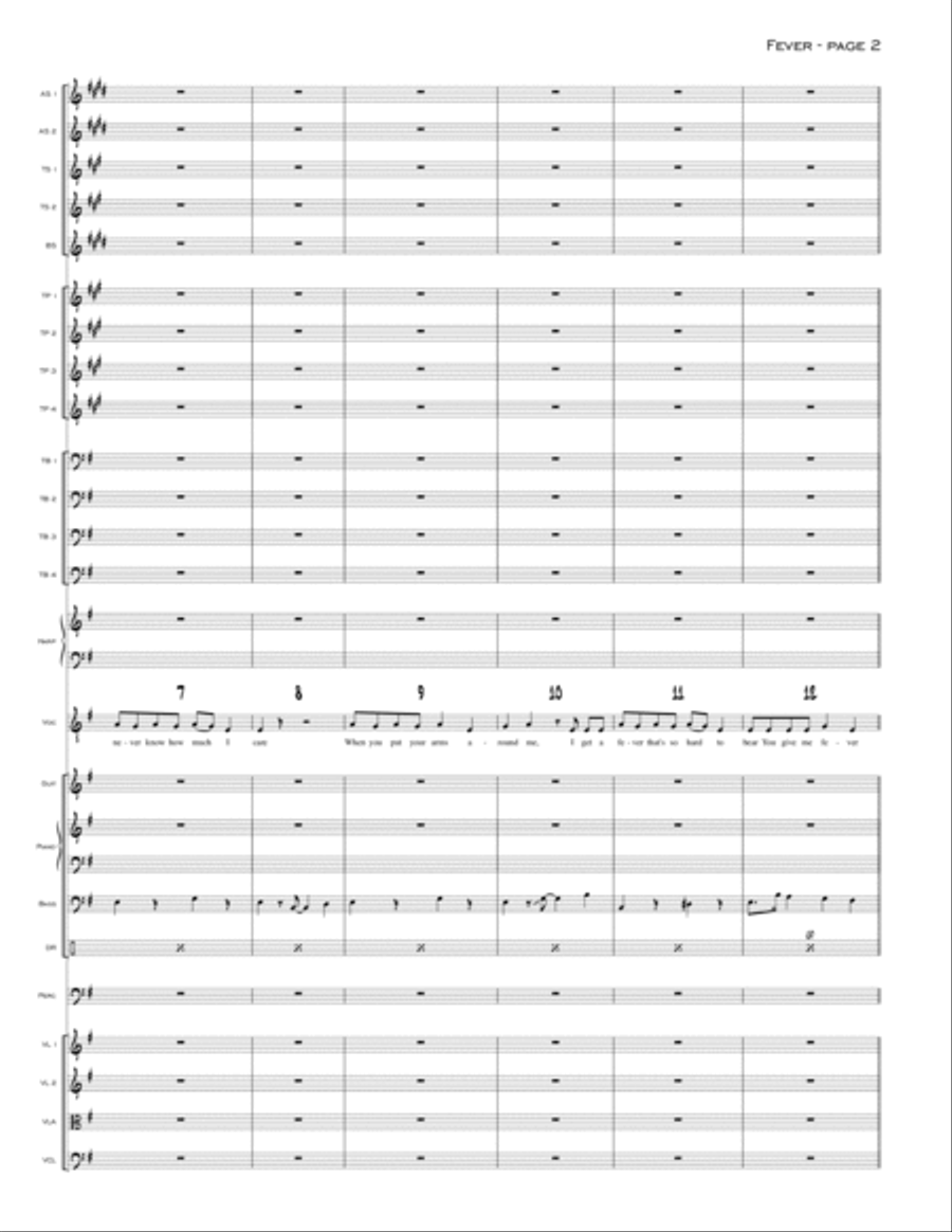 Fever Jazz Ensemble scores gallery preview page 2