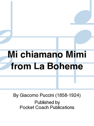 Book cover for Mi chiamano Mimi from La Boheme