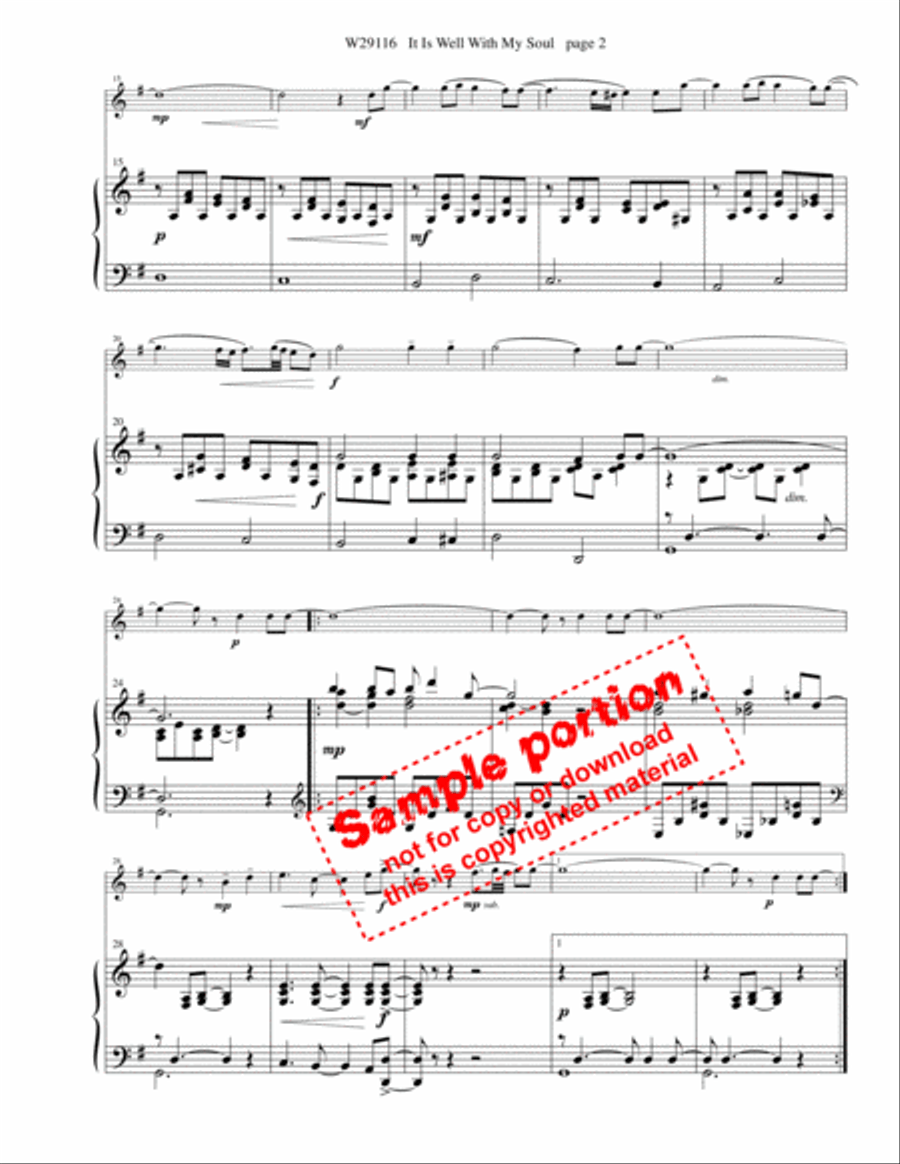 It Is Well With My Soul Piano Accompaniment scores gallery preview page 3