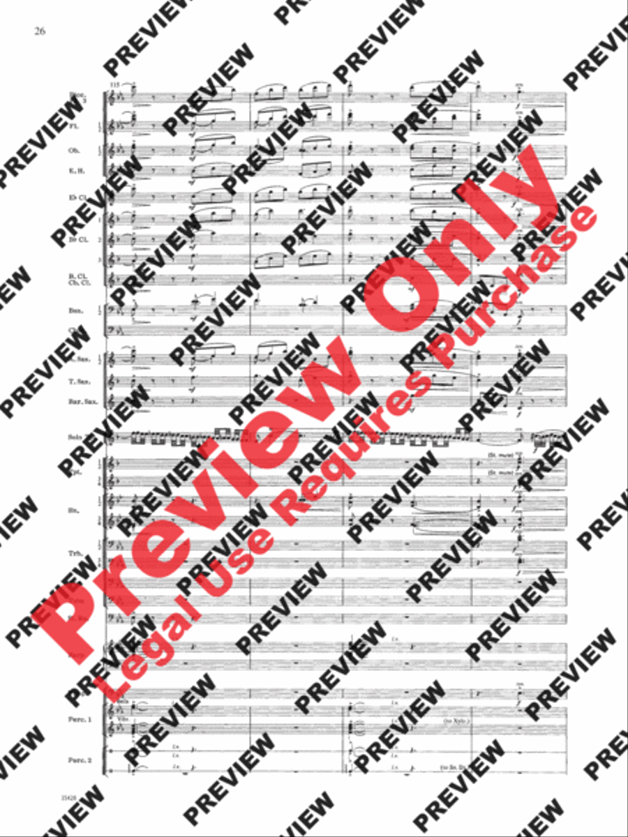 Le Carnaval de Venise Concert Band scores gallery preview page 27