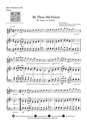 Be Thou My Vision - "Bí Thusa 'mo Shúile" - Easy Alto Clarinet and Piano