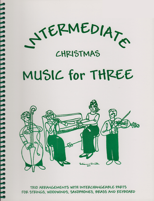 Book cover for Intermediate Music for Three, Christmas - Keyboard/Guitar