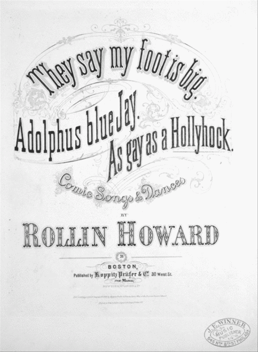 As Gay as a Hollyhock. Comic Songs & Danes Voice scores gallery preview page 1