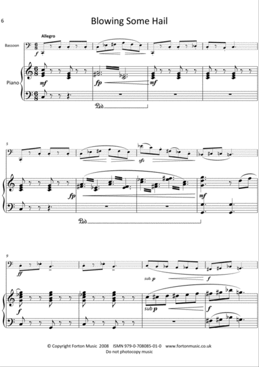 Collaborations 2 for bassoon and piano Bassoon Solo scores gallery preview page 6