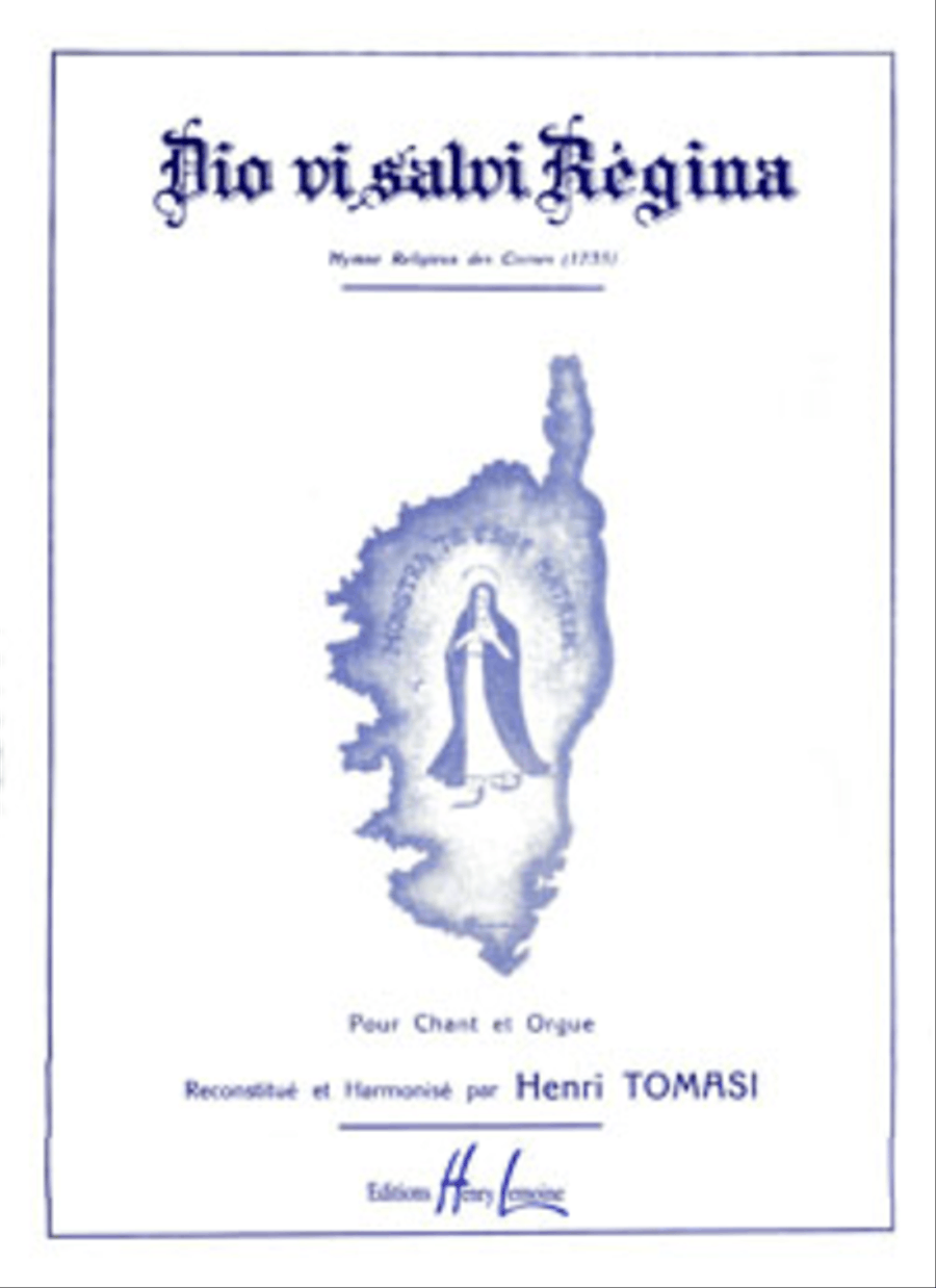 Dio vi Salvi Regina - Hymne religieux corse Choir scores gallery preview page 1