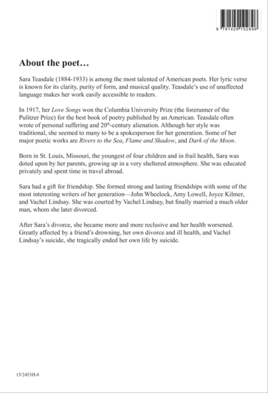 Stars I Shall Find 4-Part scores gallery preview page 9