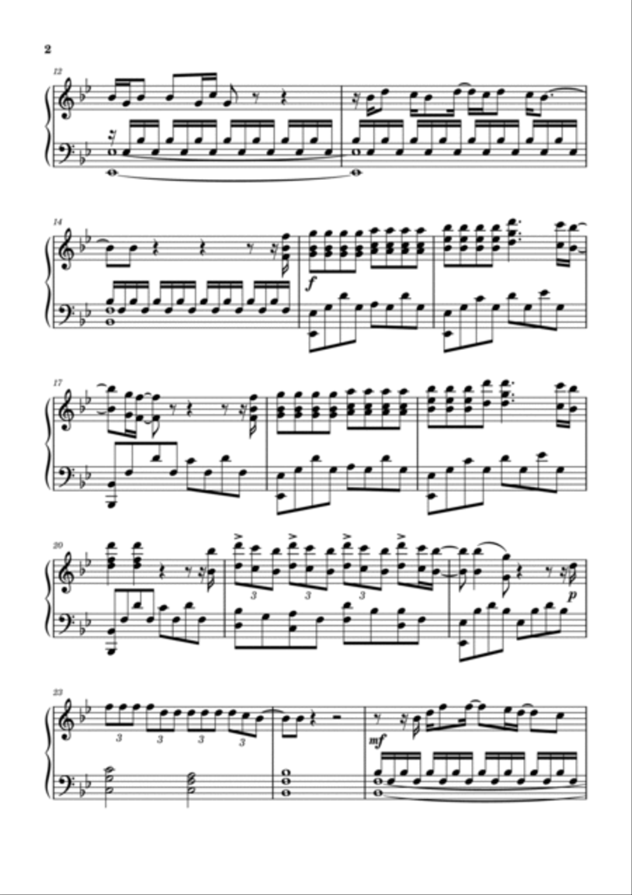 Drivers License Drivers License Piano Solo scores gallery preview page 2