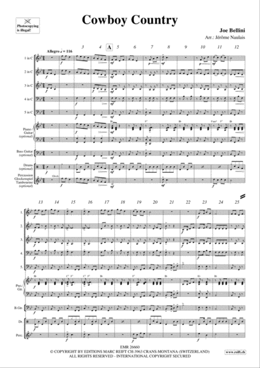 Cowboy Country Woodwind Quintet scores gallery preview page 3