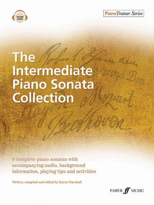 Book cover for The Intermediate Piano Sonata Collection