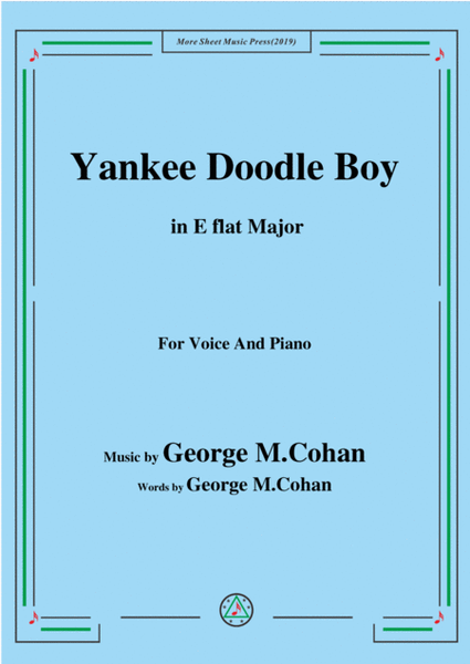 George M. Cohan-Yankee Doodle Boy,in E flat Major,for Voice&Piano image number null