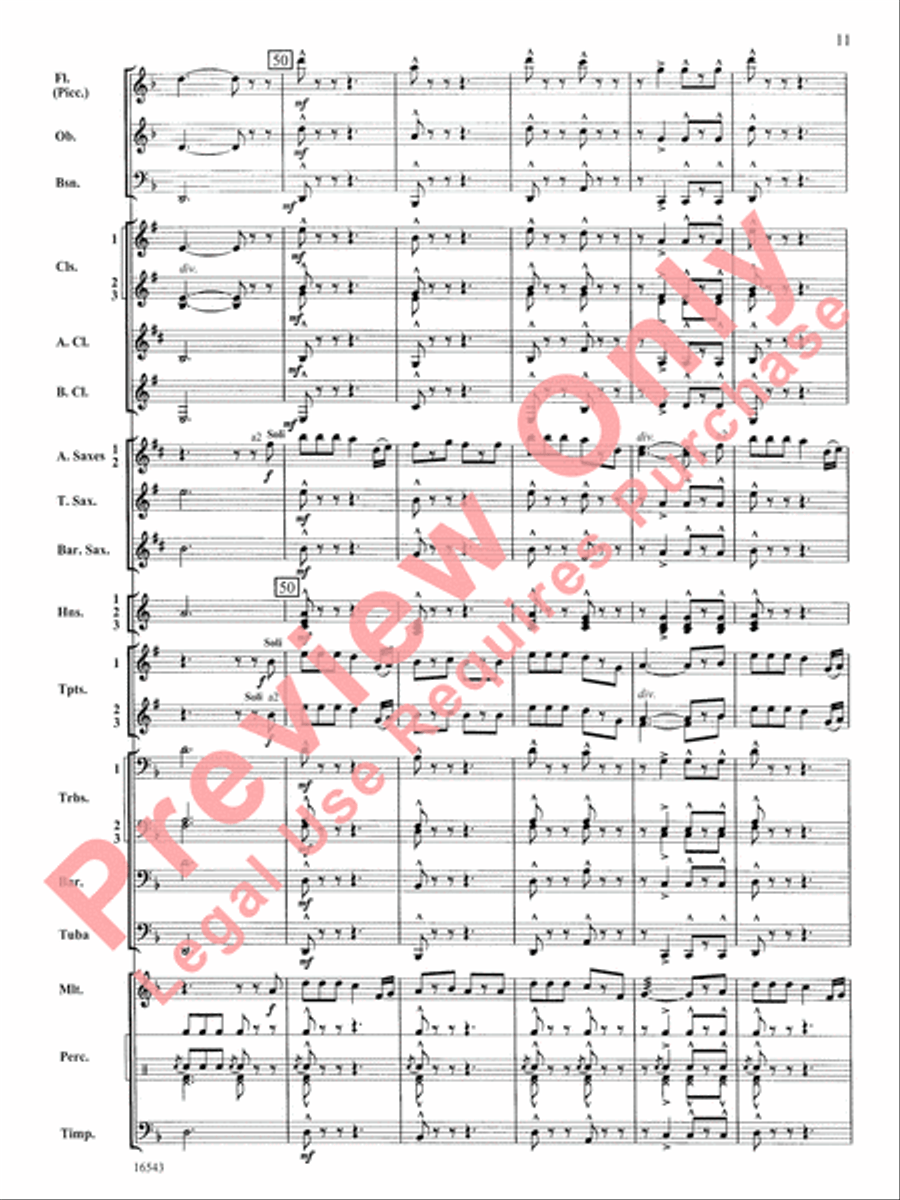 The Emerald Isle Concert Band scores gallery preview page 12