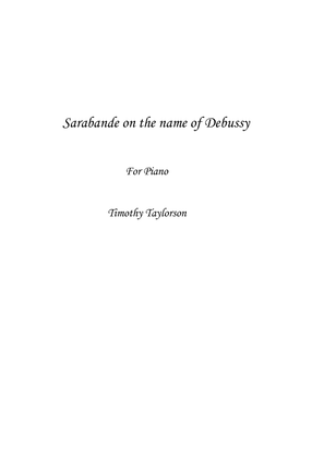 Sarabande on the name of Debussy