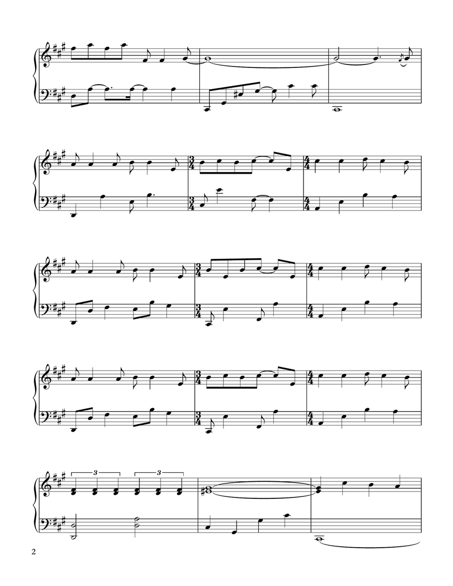 I Say A Little Prayer Piano Solo scores gallery preview page 2