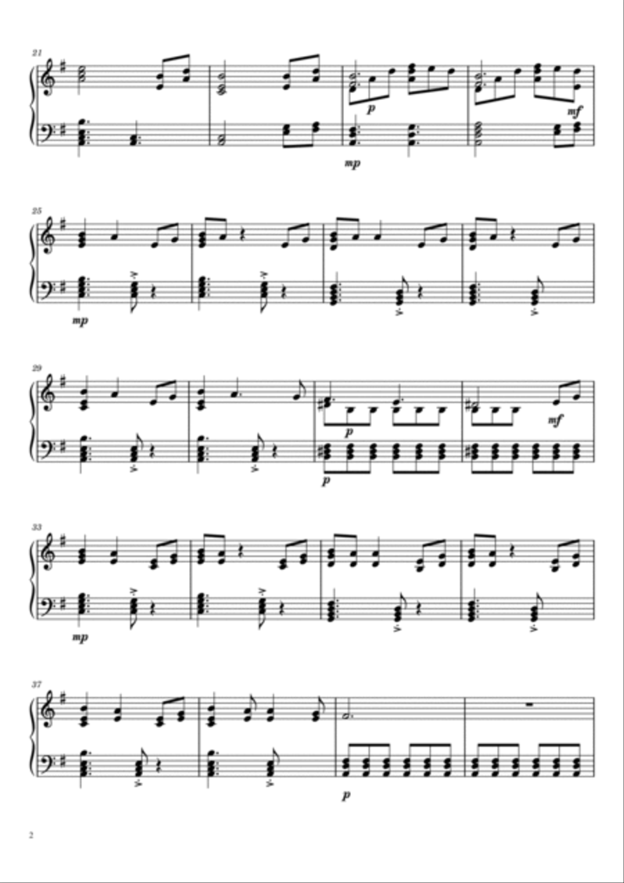 Idontwannabeyouanymore Piano Solo scores gallery preview page 2
