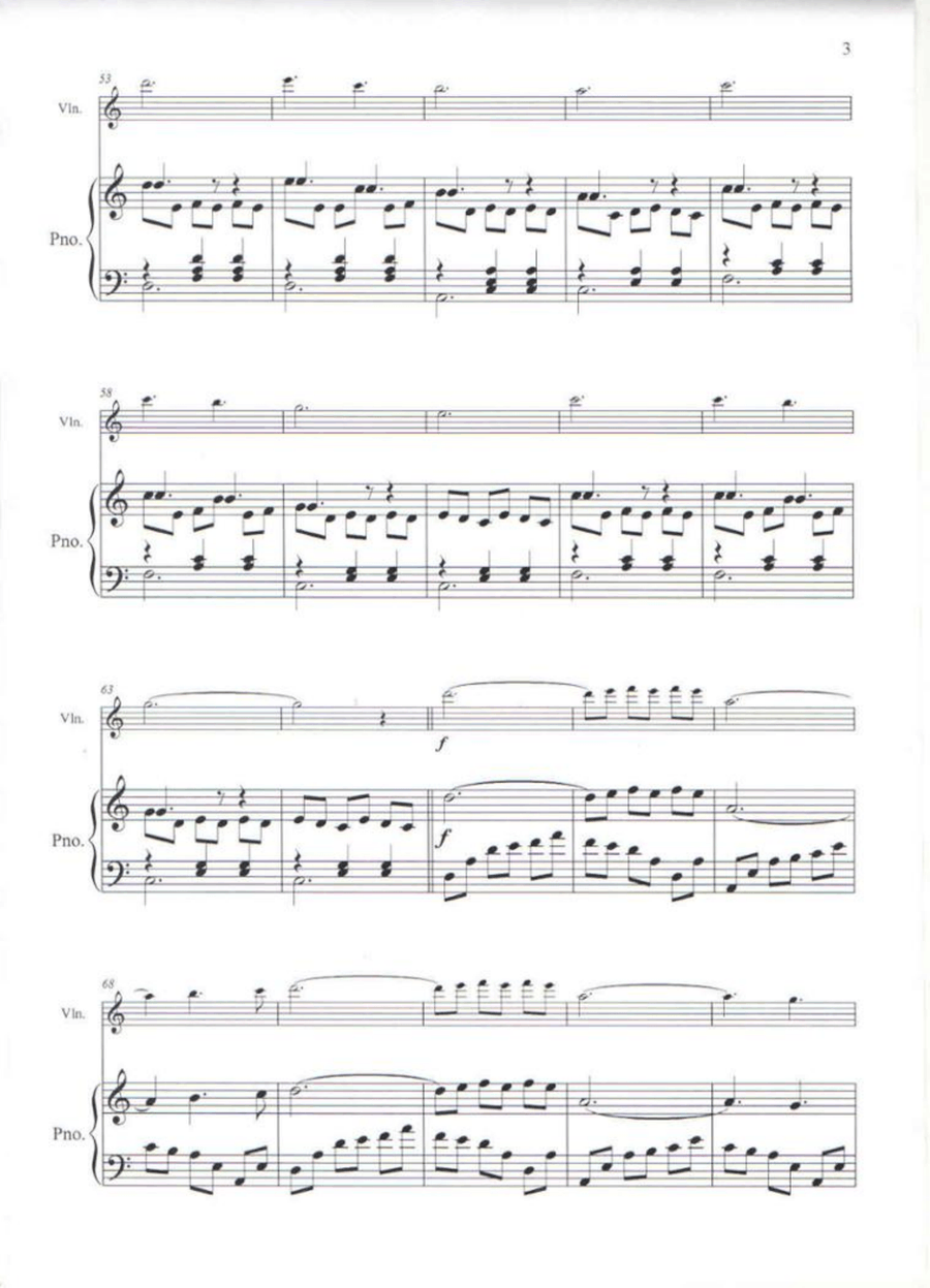 La Valse D'amelie Violin Solo scores gallery preview page 3