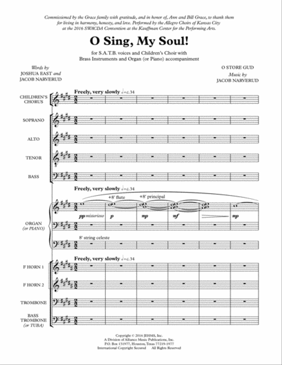 O Sing, My Soul! 4-Part scores gallery preview page 2