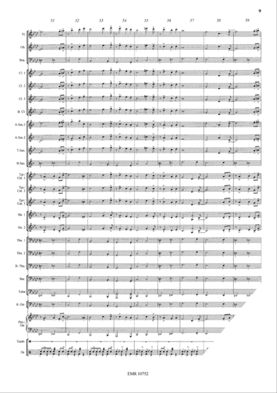 King's Blues March Concert Band scores gallery preview page 10