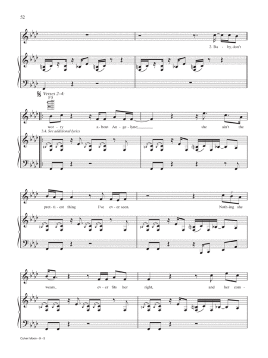 Culver Moon Piano, Vocal, Guitar scores gallery preview page 5