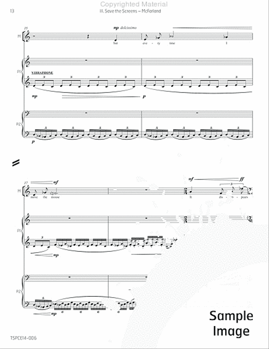 5 Songs in the Age of Stupidity Percussion Ensemble scores gallery preview page 19