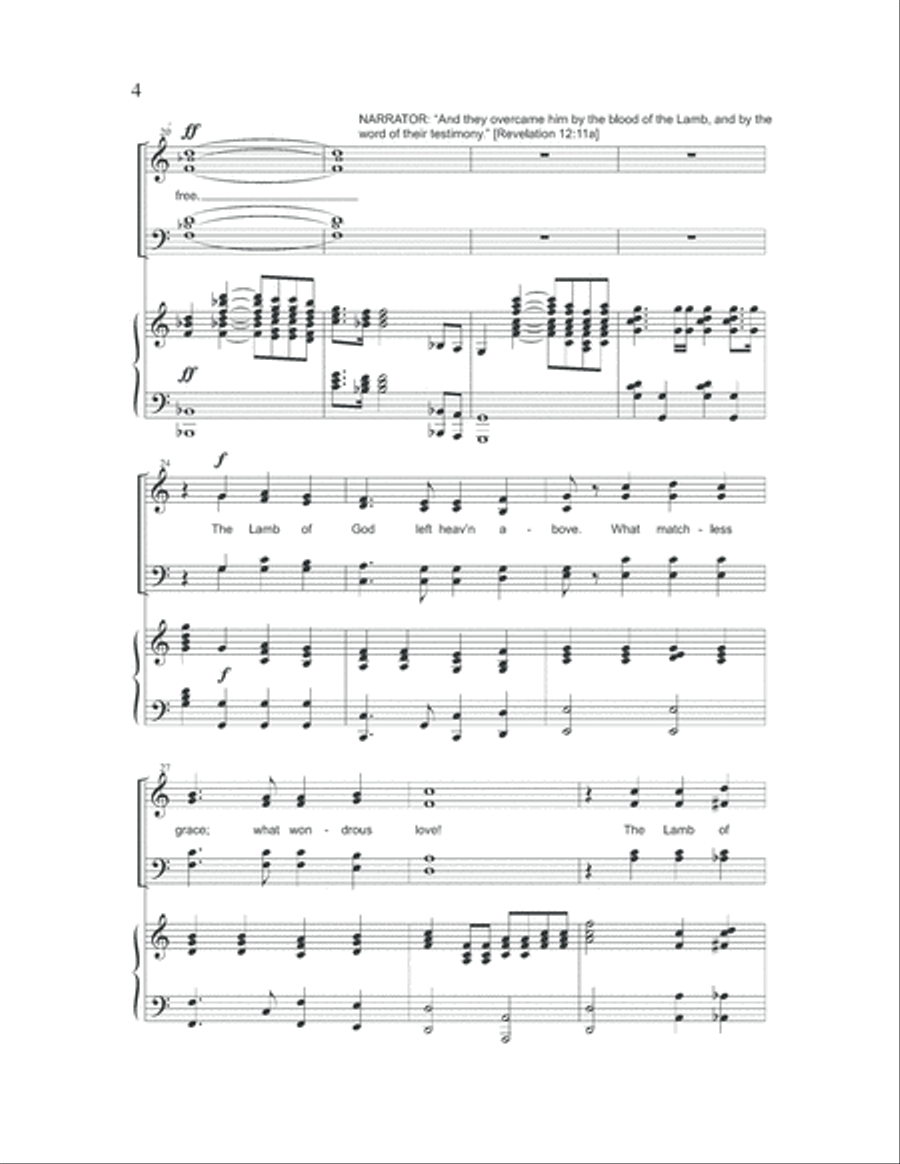 The Lamb Of Bethlehem - Christmas Cantata 4-Part scores gallery preview page 4