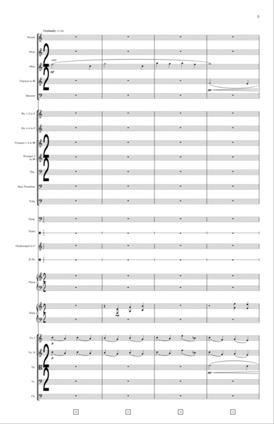 Gladiator of the Heavens Full Orchestra scores gallery preview page 5