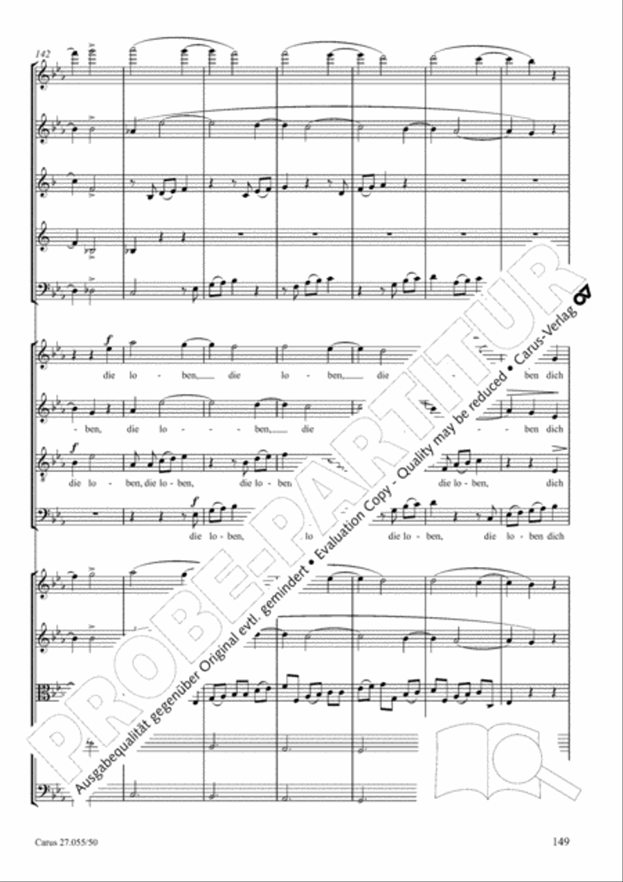Ein Deutsches Requiem (German Requiem) 4-Part scores gallery preview page 156