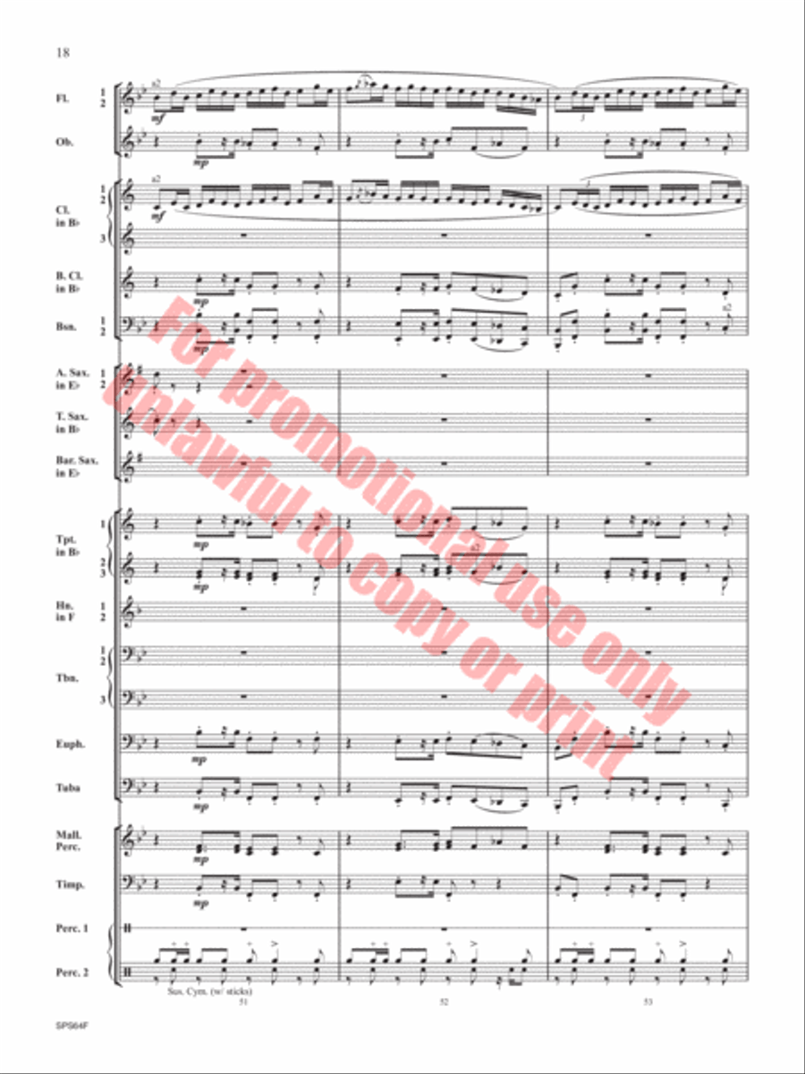The Rusty Bucket Concert Band scores gallery preview page 19