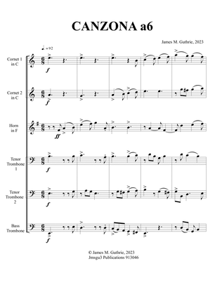 Guthrie: Canzona a6 for Brass Sextet