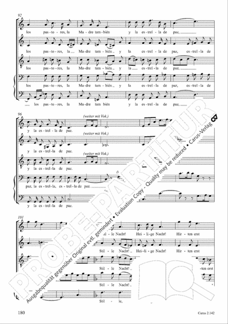 Christmas Carols of the World. Choral collection 4-Part scores gallery preview page 148