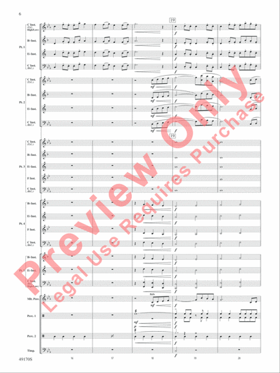 Astronomica Concert Band scores gallery preview page 7